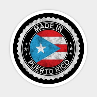 Made in Puerto Rico Grunge Style Magnet